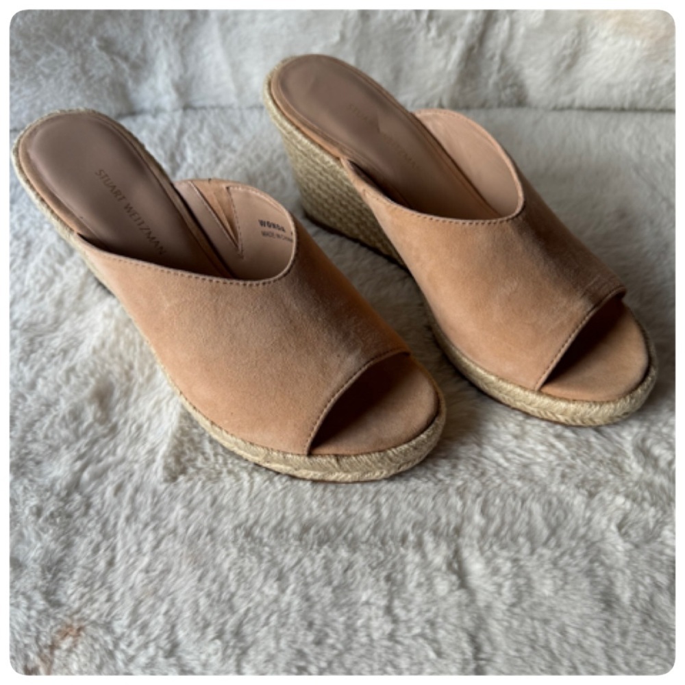 STUART WEITZMAN WONDA ESPADRILLE WEDGE SANDAL SIZE 6 1/2 NWT - Picture 14 of 16